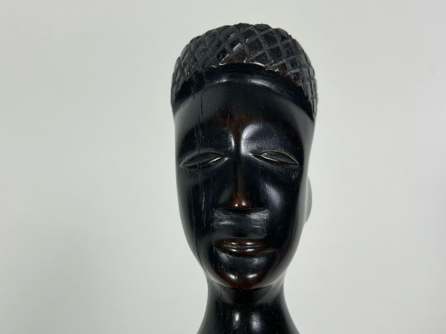 Old Carved Wood African Sculpture 10H [Photo 11]