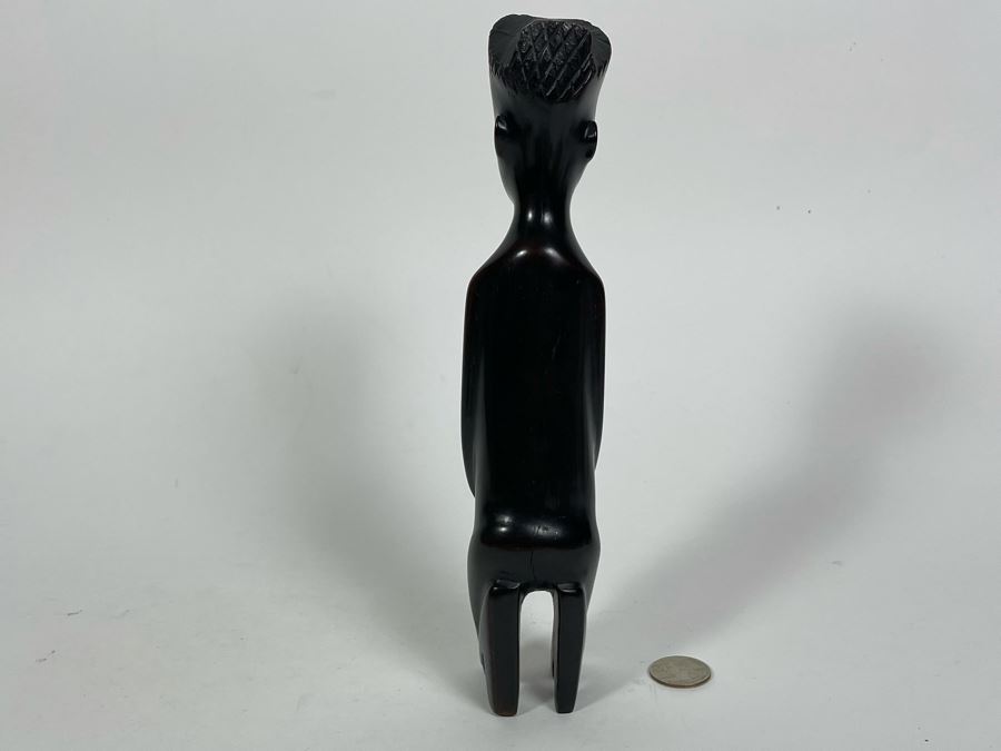 Old Carved Wood African Sculpture 10H [Photo 9]