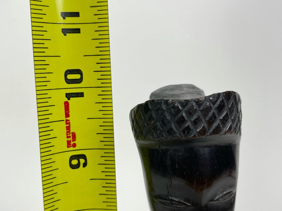 Old Carved Wood African Sculpture 10H [Photo 13]