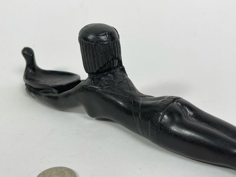 Solid Bronze Art Deco Laying Woman Sculpture 13.5L X 2D X 3H [Photo 7]