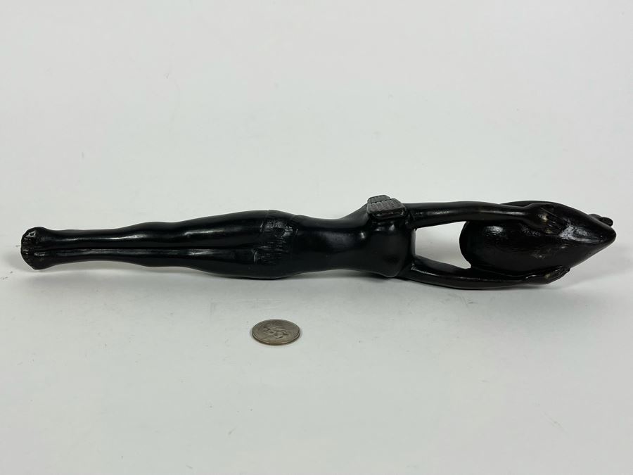 Solid Bronze Art Deco Laying Woman Sculpture 13.5L X 2D X 3H [Photo 10]