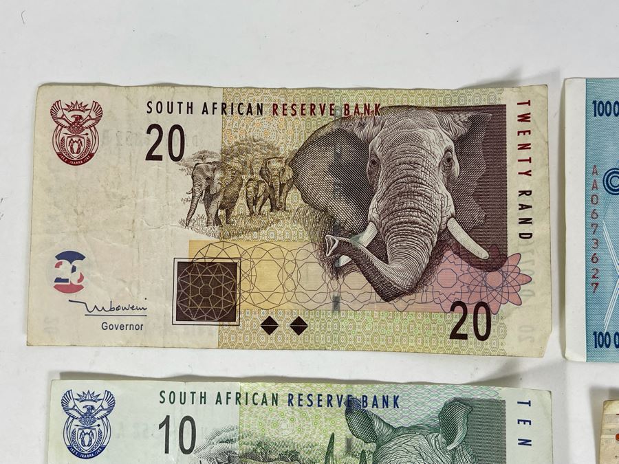 Foreign Currency Notes Including One Hundred Trillion Dollar Bill From Bank Of Zimbabwe [Photo 3]