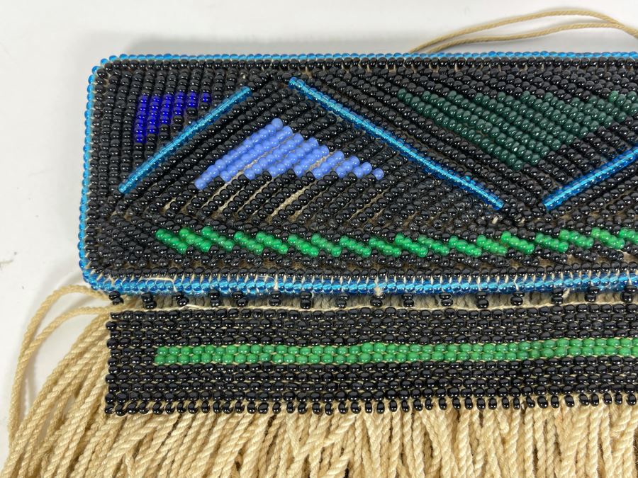 Vintage African Ndebele Infant's Girl's Beaded Apron Beadwork 9.25W X 7H [Photo 4]