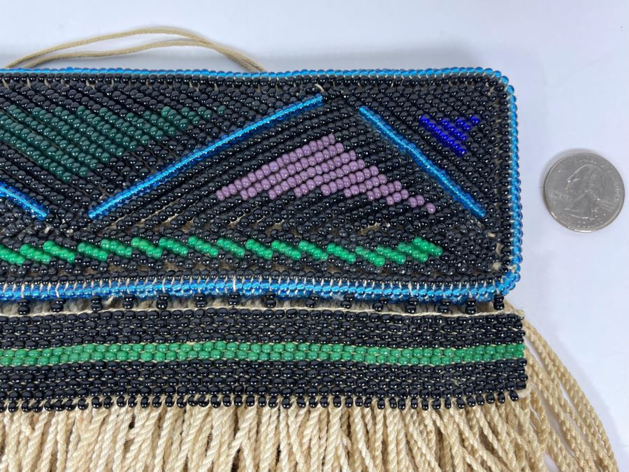 Vintage African Ndebele Infant's Girl's Beaded Apron Beadwork 9.25W X 7H [Photo 6]