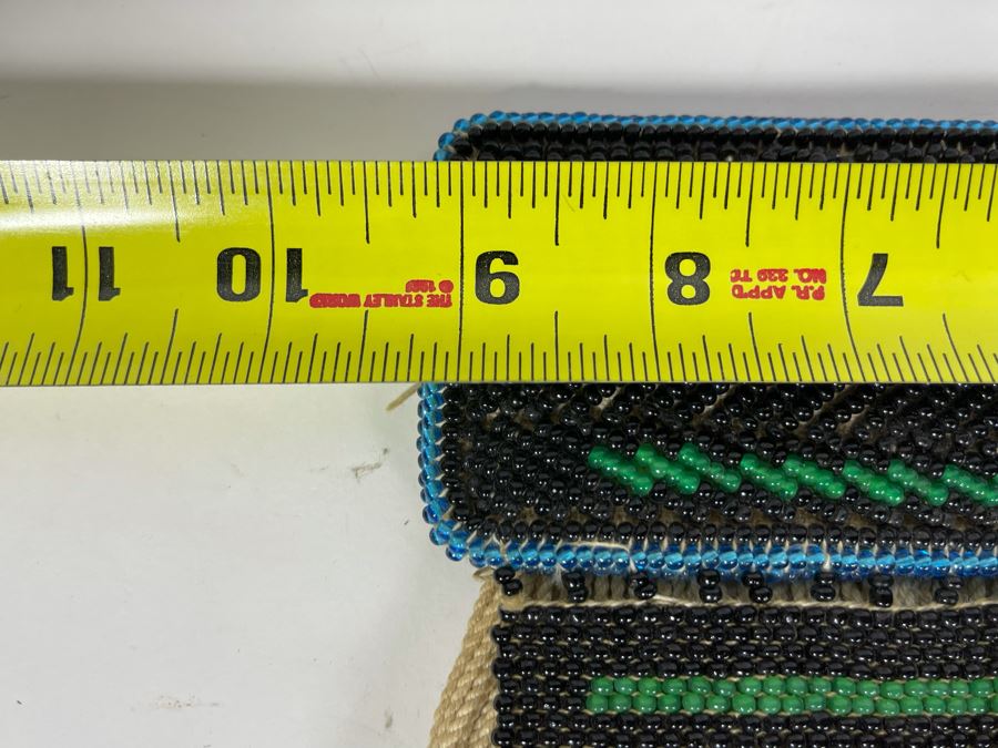 Vintage African Ndebele Infant's Girl's Beaded Apron Beadwork 9.25W X 7H [Photo 9]