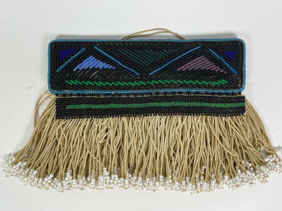 Vintage African Ndebele Infant's Girl's Beaded Apron Beadwork 9.25W X 7H [Photo 2]