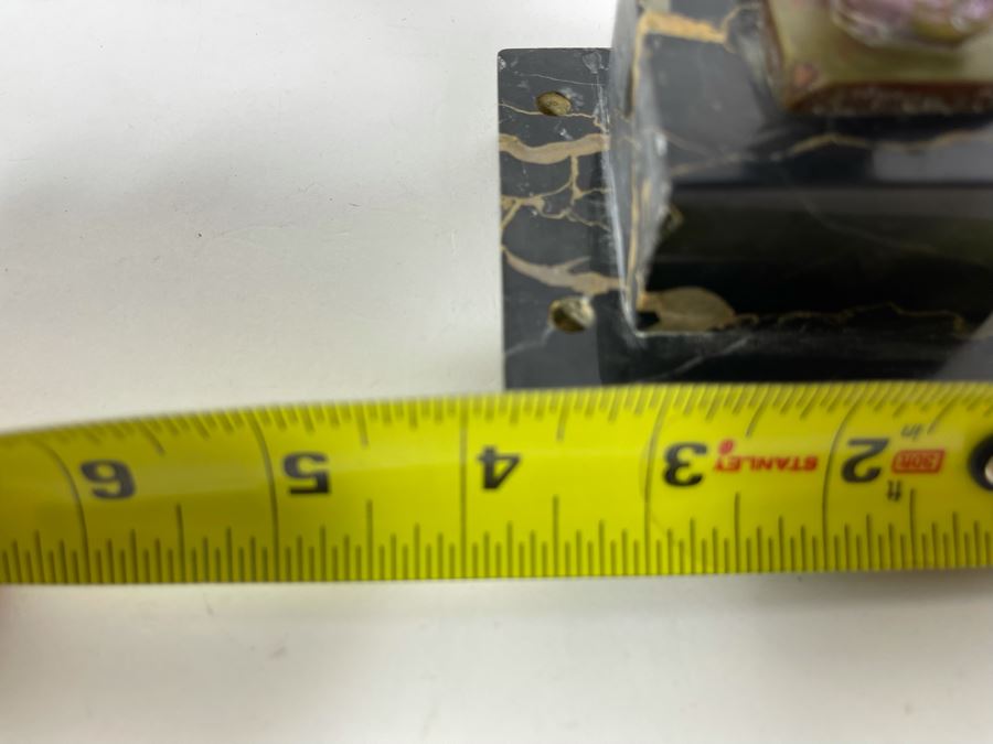 Richard W. Lange Bronze Sculpture On Marble Base Signed R. W. Lange Titled 'Small Moor With Love Letter, 1920s' Made In Germany By Baetman & Co 3W X 3.75D X 7H [Photo 23]