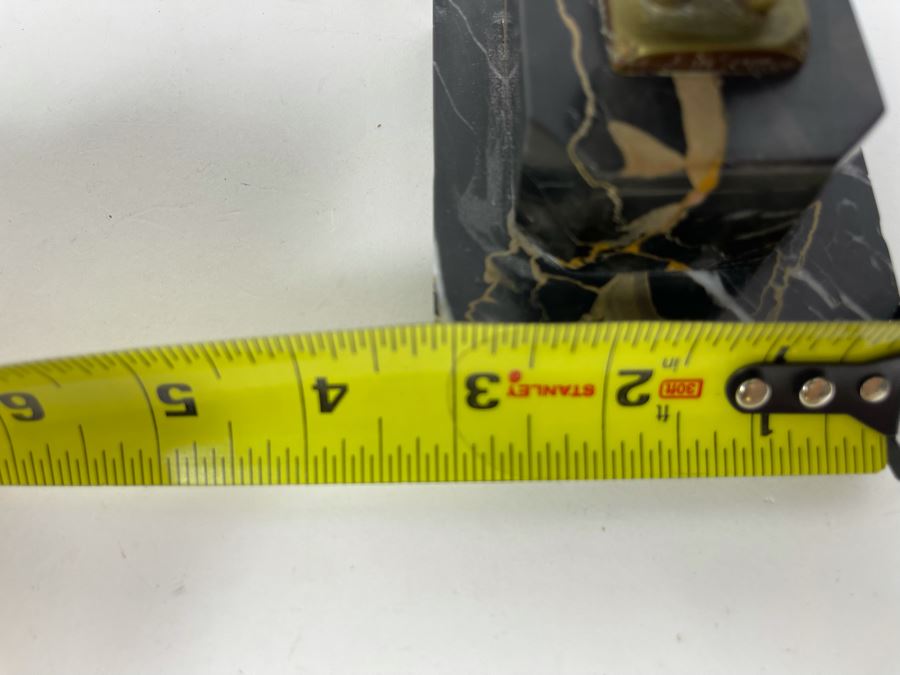 Richard W. Lange Bronze Sculpture On Marble Base Signed R. W. Lange Titled 'Small Moor With Love Letter, 1920s' Made In Germany By Baetman & Co 3W X 3.75D X 7H [Photo 22]