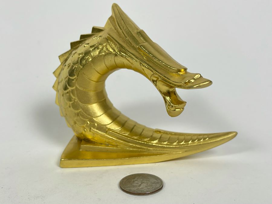 24 Gold Plated Chinese Dragon 5W X 3.5H [Photo 1]