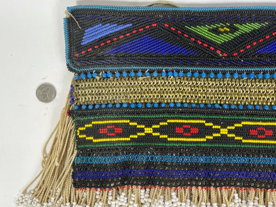 Vintage African Ndebele Infant's Girl's Beaded Apron Beadwork 15W X 9.5H [Photo 4]
