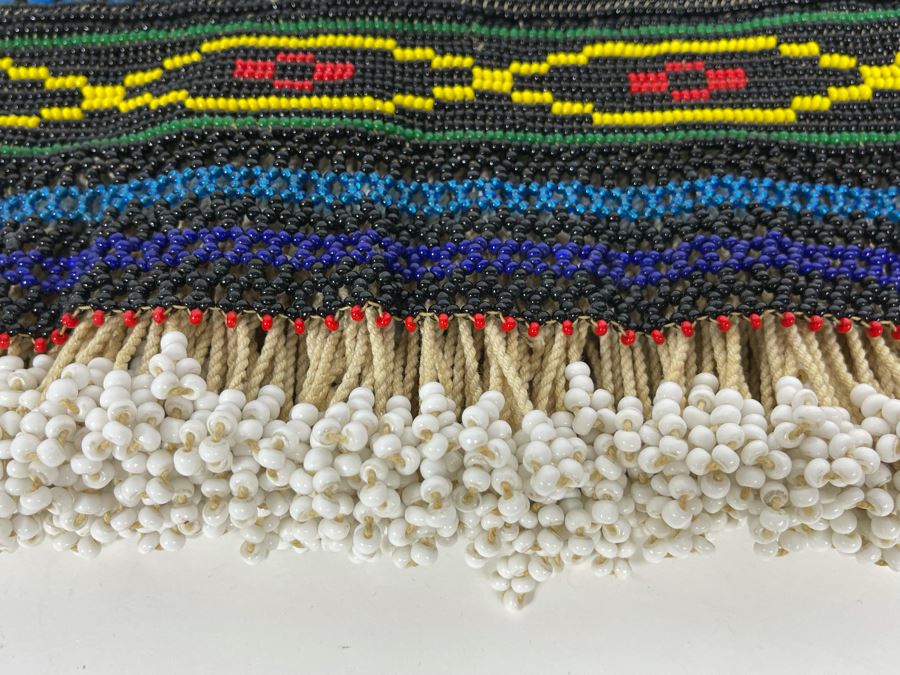 Vintage African Ndebele Infant's Girl's Beaded Apron Beadwork 15W X 9.5H [Photo 8]