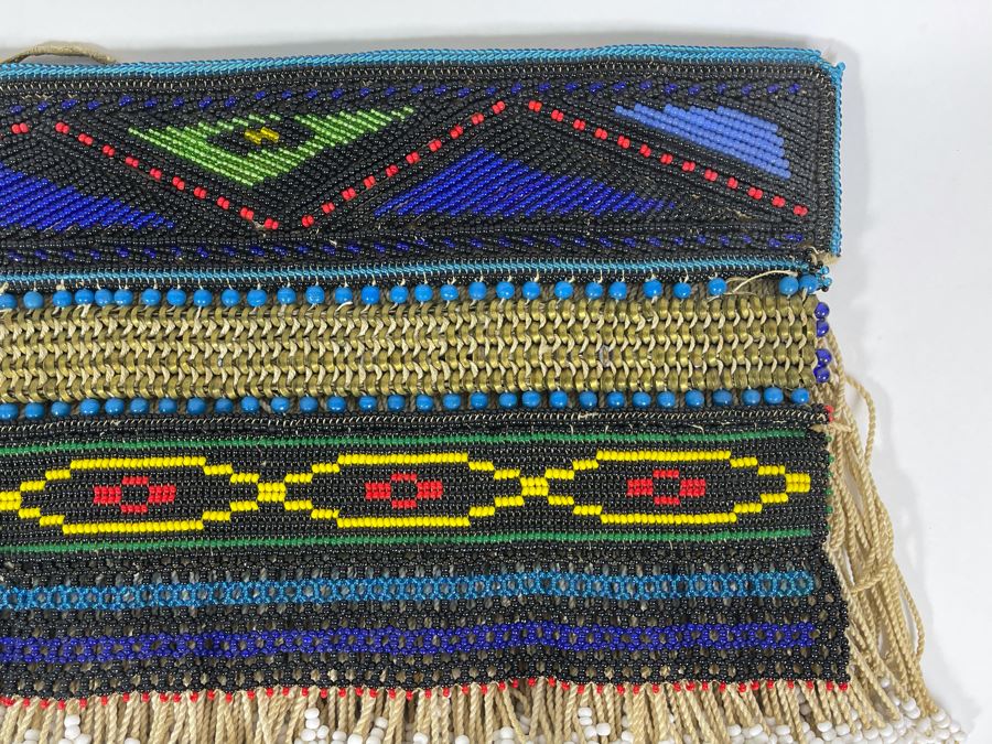 Vintage African Ndebele Infant's Girl's Beaded Apron Beadwork 15W X 9.5H [Photo 7]