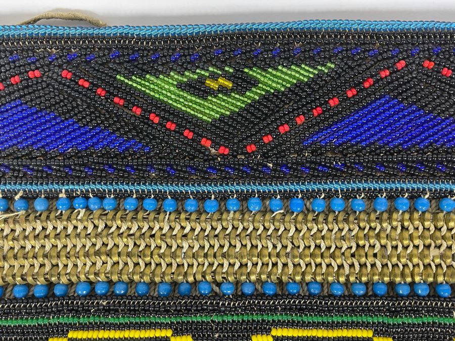 Vintage African Ndebele Infant's Girl's Beaded Apron Beadwork 15W X 9.5H [Photo 5]