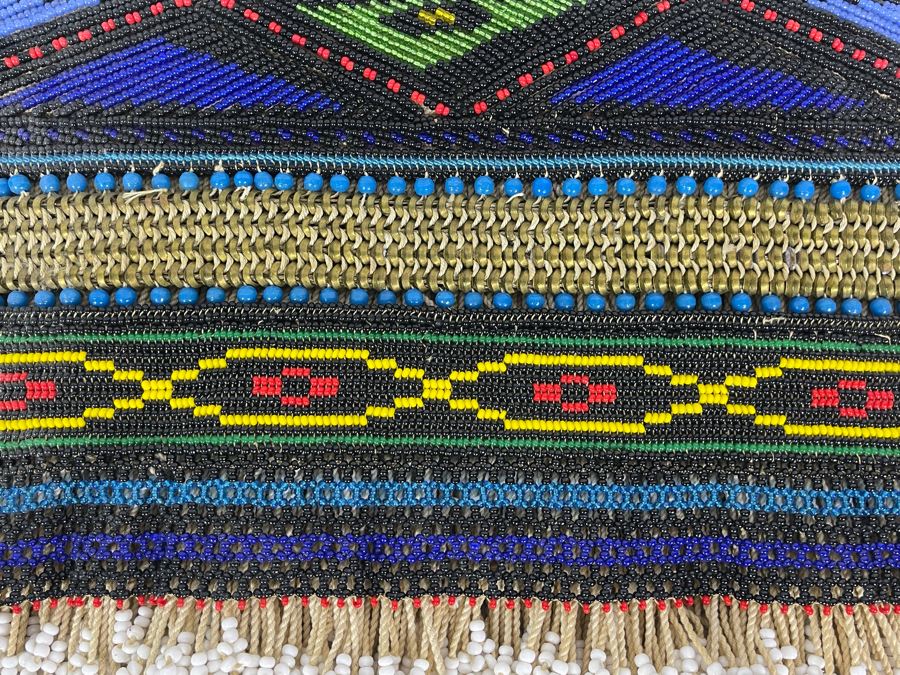 Vintage African Ndebele Infant's Girl's Beaded Apron Beadwork 15W X 9.5H [Photo 6]