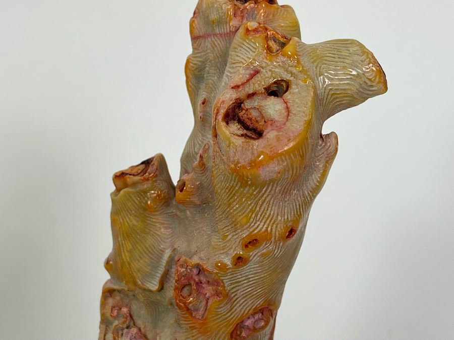 Pair Of Real Organic Pink Coral Sculptures Pieces [Photo 9]