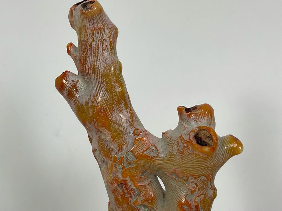 Pair Of Real Organic Pink Coral Sculptures Pieces [Photo 10]