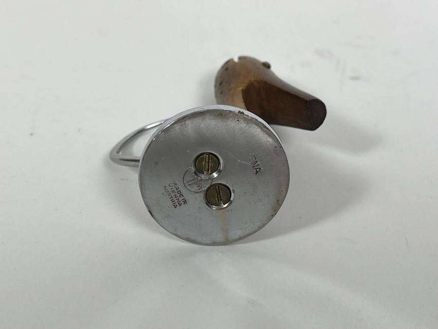 Karl Hagenauer (Austria, 1898–1956) Wein Art Deco Small Handmade Metal And Wood Dog Sculpture 2'H [Photo 7]