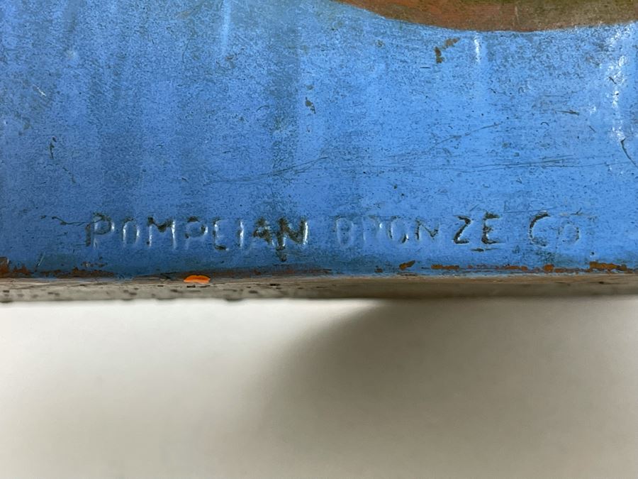 Pair Of Art Deco 1915 Bronze Clad Bust Of Woman From Pompeian Bronze Co 8.5W [Photo 11]