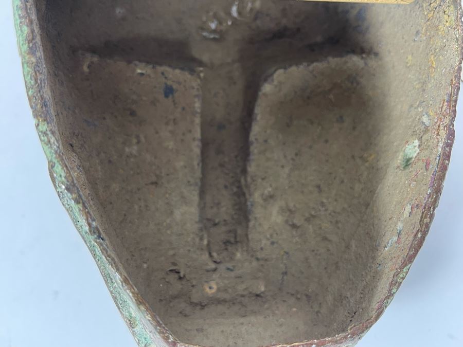 Vintage Benin African Panther Sculpture 4W X 7.5H [Photo 9]