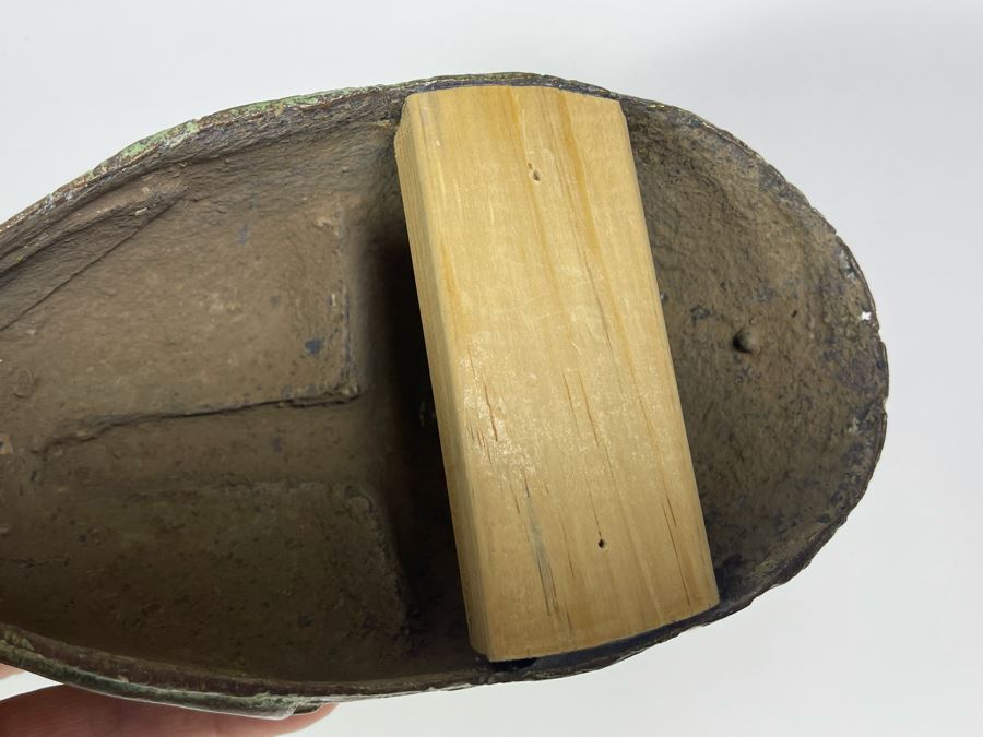 Vintage Benin African Panther Sculpture 4W X 7.5H [Photo 10]