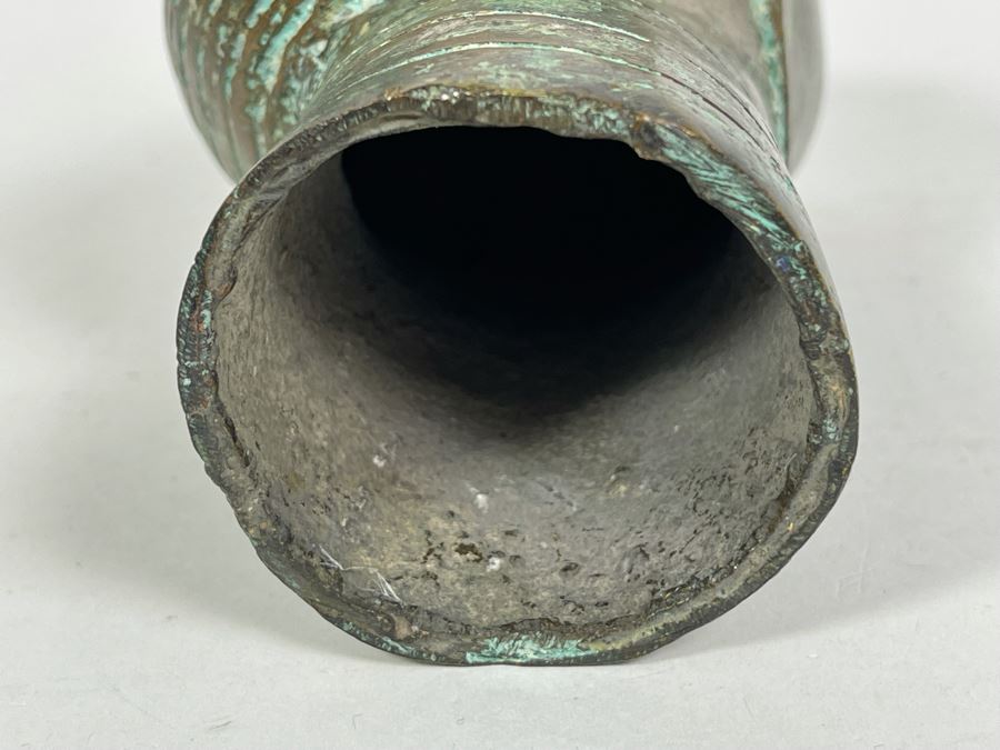 Vintage Benin African Face Head Sculpture 5.5H [Photo 8]