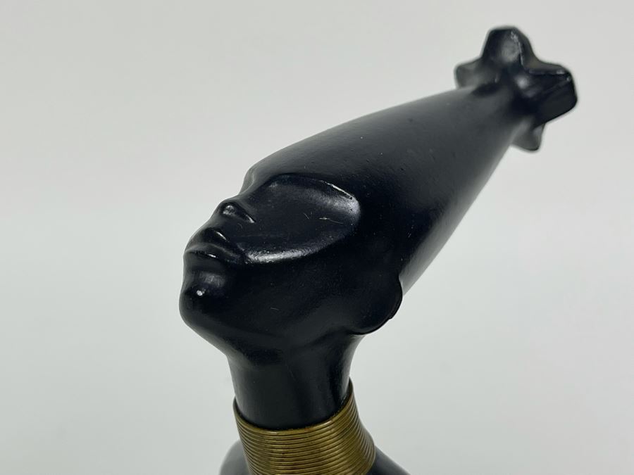 Pair Of Art Deco African Woman Sculptures 3W X 4D X 6.5H [Photo 11]