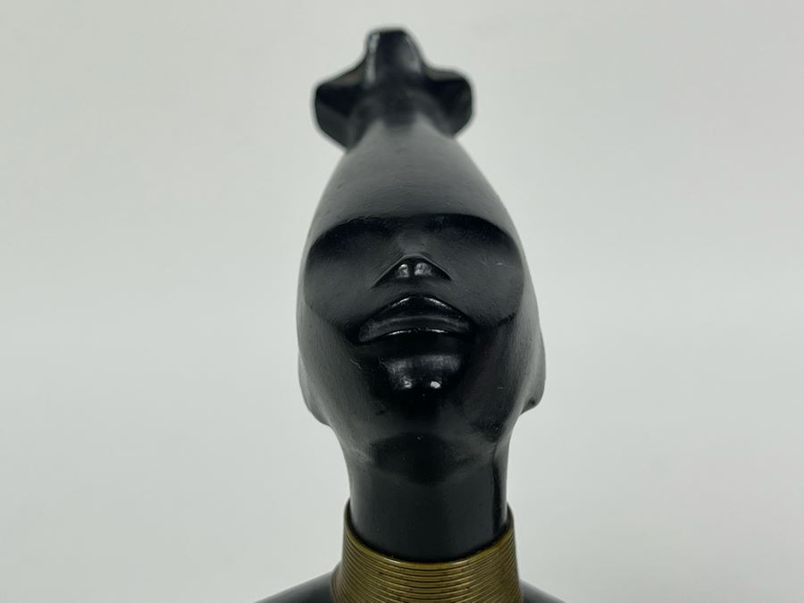 Pair Of Art Deco African Woman Sculptures 3W X 4D X 6.5H [Photo 13]