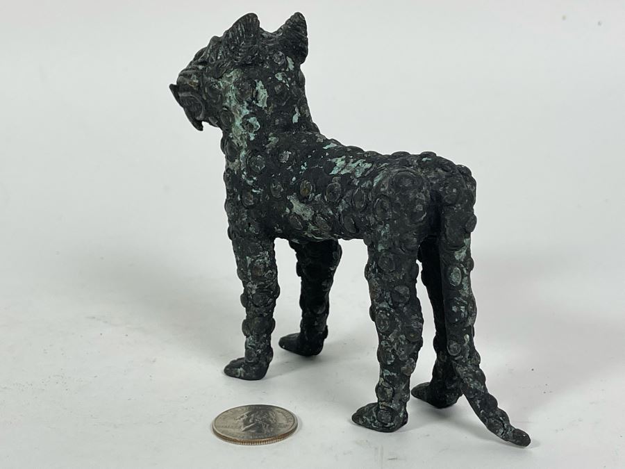 Vintage Benin African Sculpture 4.5H [Photo 7]