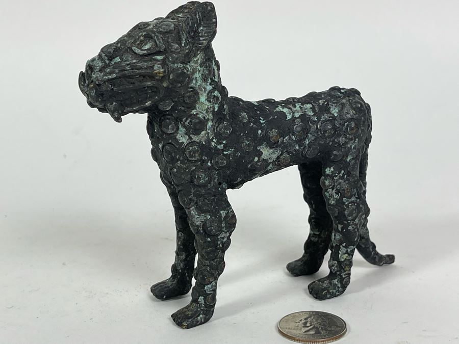 Vintage Benin African Sculpture 4.5H [Photo 6]