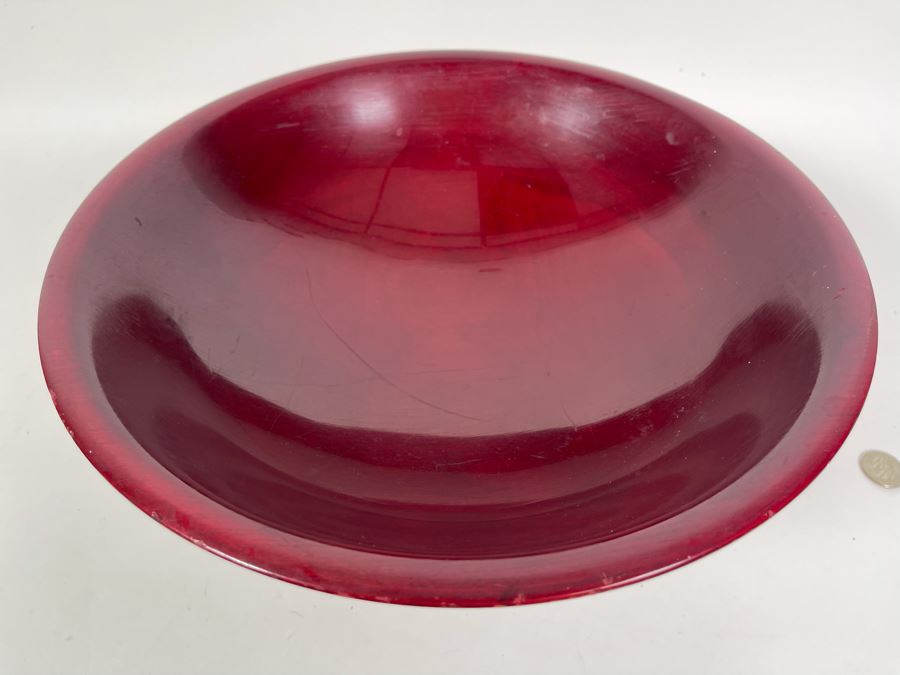 Wallace Sterling Silver Footed Centerpiece Wooden Bowl 12.5W X 6.25H [Photo 14]