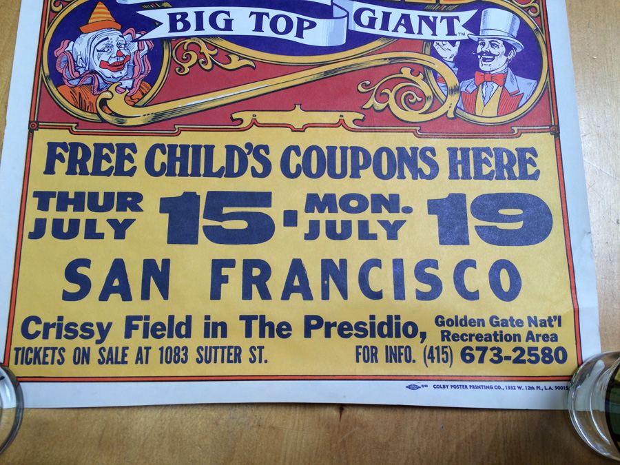 Circus Vargas San Francisco Circus Poster [Photo 2]