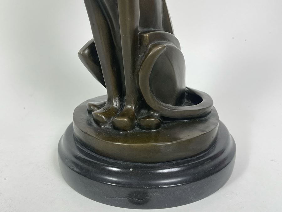 Miguel Fernandez Lopez Panther Art Deco Style From Fonderie Bords De Seine Fonderie Bords De Seine Signed Milo 12H [Photo 6]