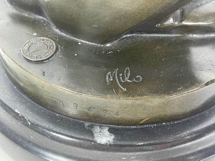 Miguel Fernandez Lopez Panther Art Deco Style From Fonderie Bords De Seine Fonderie Bords De Seine Signed Milo 12H [Photo 10]