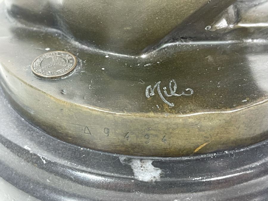 Miguel Fernandez Lopez Panther Art Deco Style From Fonderie Bords De Seine Fonderie Bords De Seine Signed Milo 12H [Photo 11]