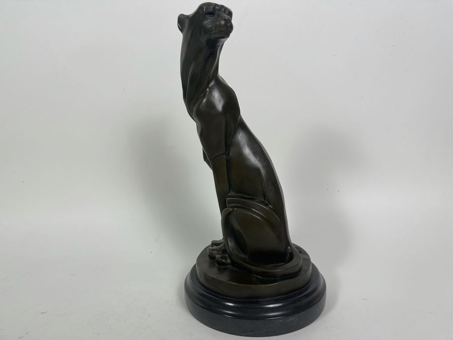 Miguel Fernandez Lopez Panther Art Deco Style From Fonderie Bords De Seine Fonderie Bords De Seine Signed Milo 12H [Photo 18]