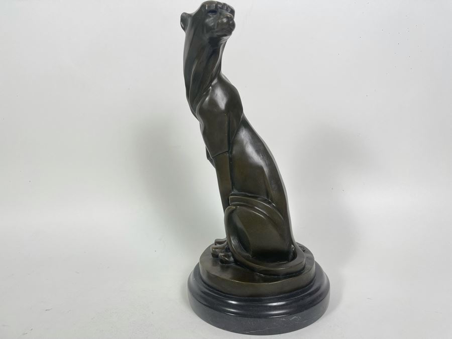 Miguel Fernandez Lopez Panther Art Deco Style From Fonderie Bords De Seine Fonderie Bords De Seine Signed Milo 12H [Photo 19]