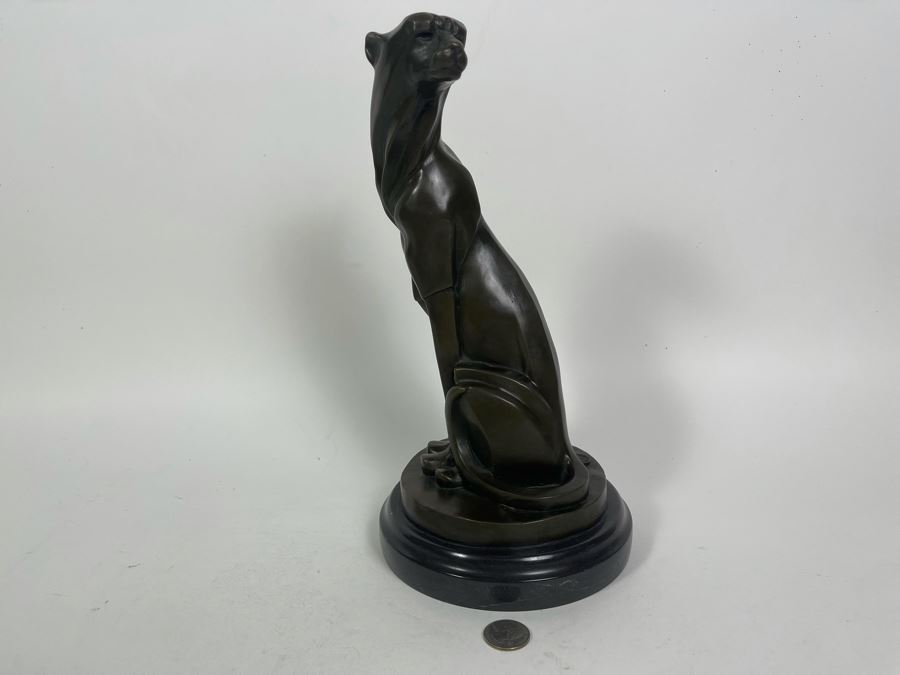 Miguel Fernandez Lopez Panther Art Deco Style From Fonderie Bords De Seine Fonderie Bords De Seine Signed Milo 12H [Photo 20]