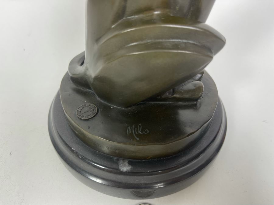 Miguel Fernandez Lopez Panther Art Deco Style From Fonderie Bords De Seine Fonderie Bords De Seine Signed Milo 12H [Photo 9]