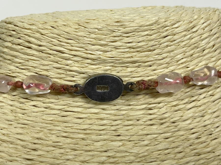 Baroque Rose Quartz 26' Necklace With Sterling Silver Clasp 10-6mm [Photo 5]