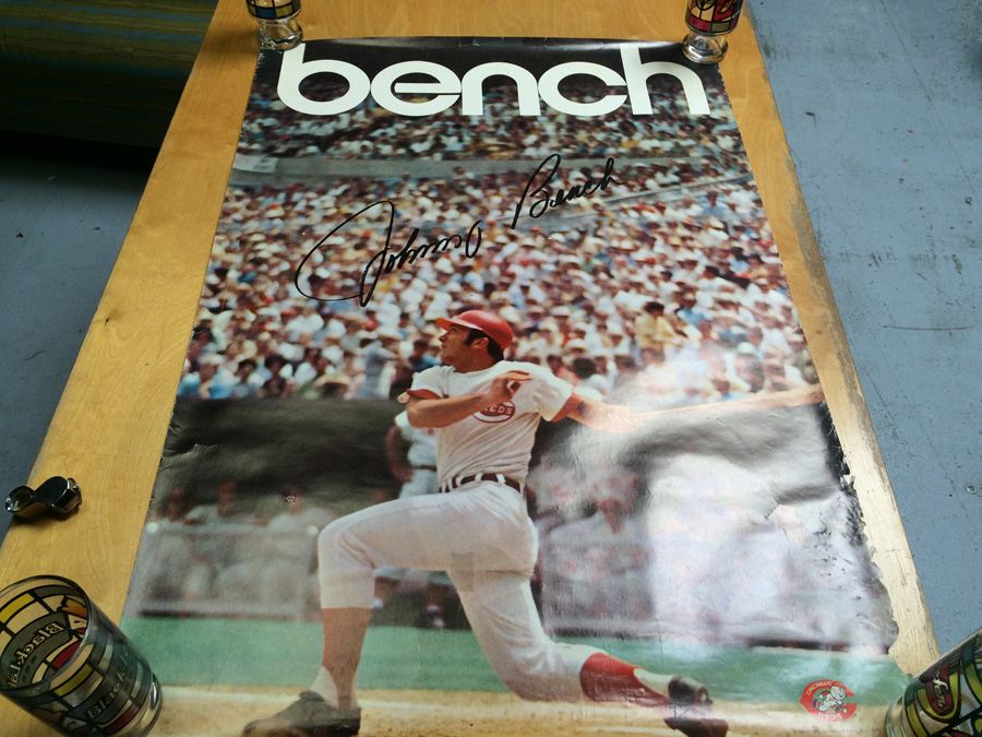 Vintage Johnny Bench Cincinnati Reds 1970 National League Champs Poster [Photo 11]