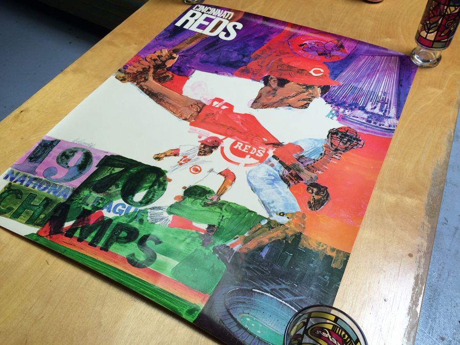 Vintage Johnny Bench Cincinnati Reds 1970 National League Champs Poster [Photo 10]