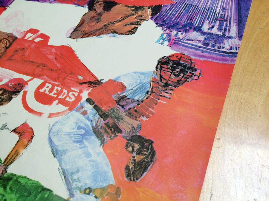 Vintage Johnny Bench Cincinnati Reds 1970 National League Champs Poster [Photo 5]