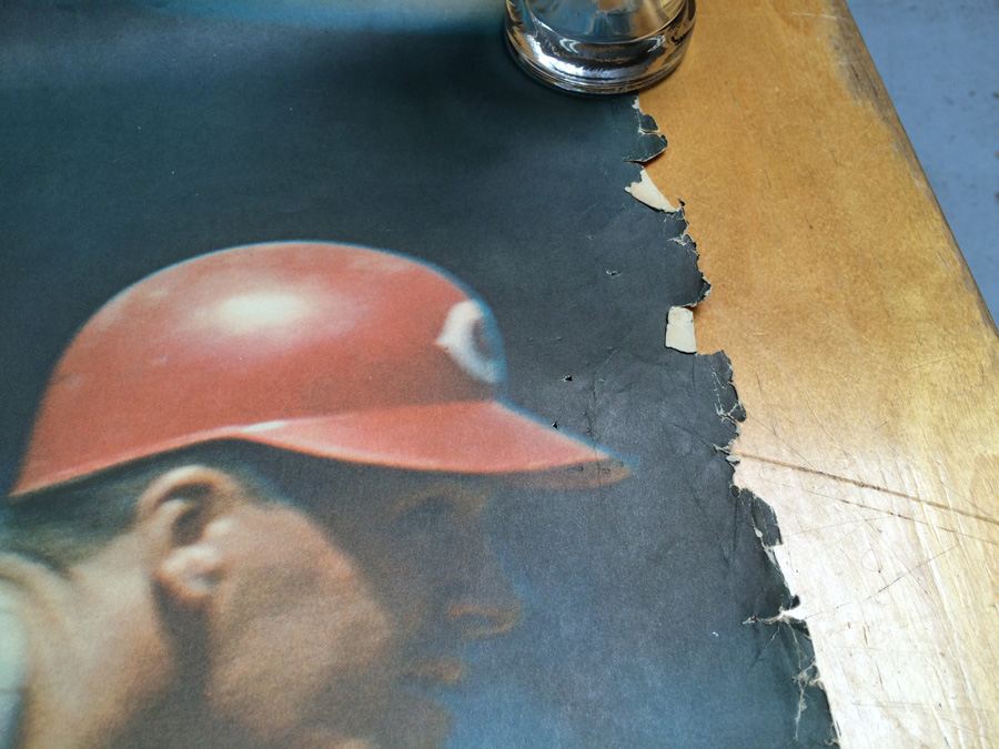 Vintage 1968 Cincinnati Reds Pete Rose Poster [Photo 5]
