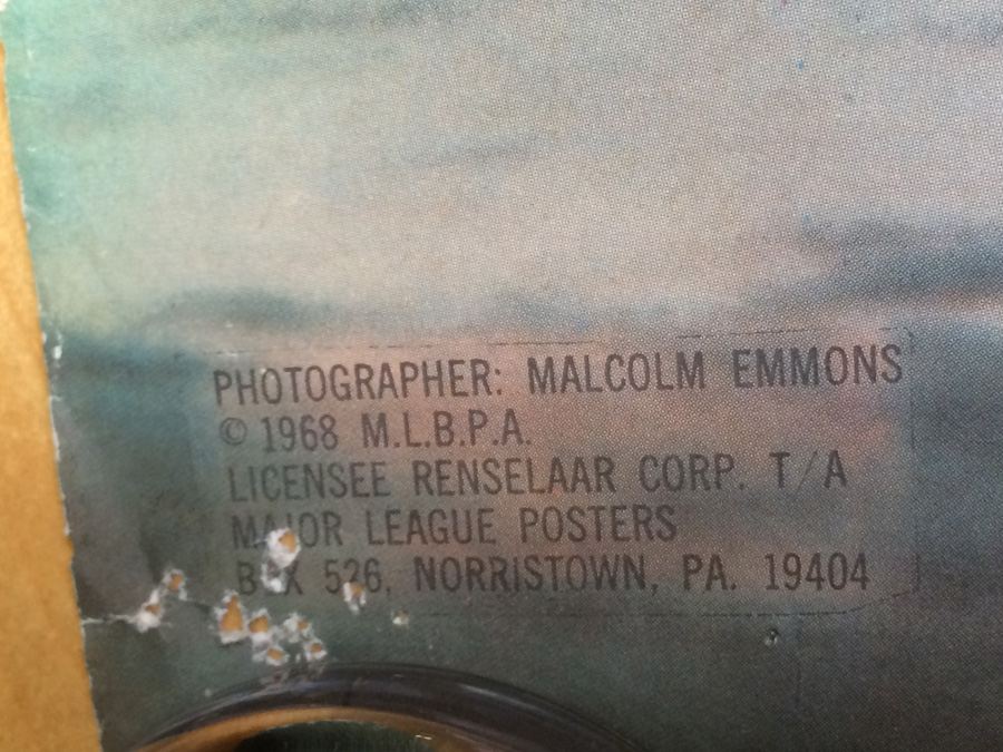 Vintage 1968 Cincinnati Reds Pete Rose Poster [Photo 2]