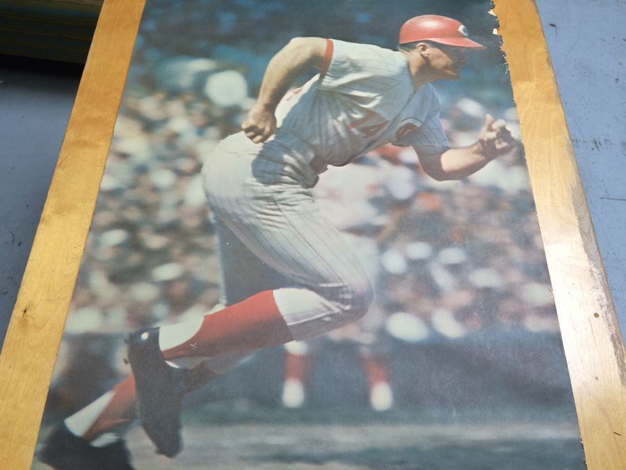 Vintage 1968 Cincinnati Reds Pete Rose Poster [Photo 3]