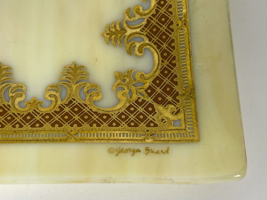 Vintage Mid-Century George Briard Glass Trinket Tray 7.75W [Photo 7]