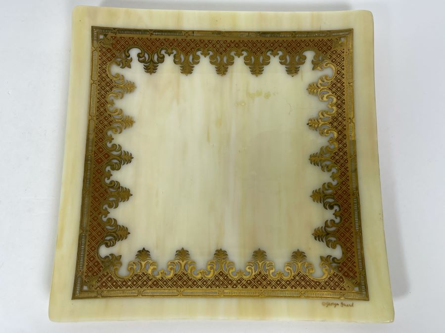 Vintage Mid-Century George Briard Glass Trinket Tray 7.75W [Photo 2]