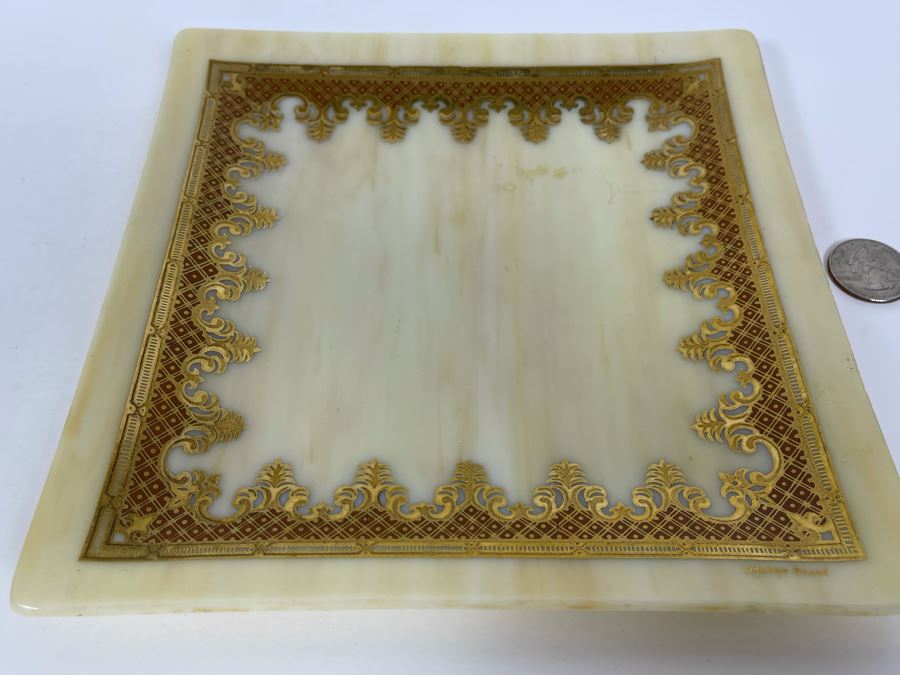 Vintage Mid-Century George Briard Glass Trinket Tray 7.75W [Photo 6]