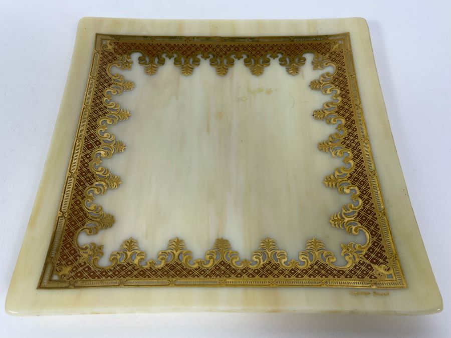 Vintage Mid-Century George Briard Glass Trinket Tray 7.75W [Photo 3]