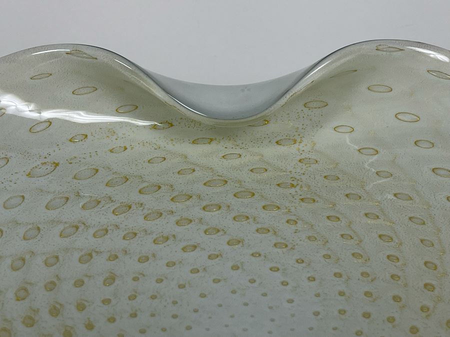 Large Murano Glass Bowl From Italy 11W X 9.5D X 2.25H [Photo 6]